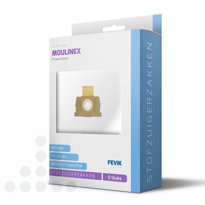 Eigen merk Stofzuigerzakken Moulinex / Rowenta Silence Force - 5 stuks