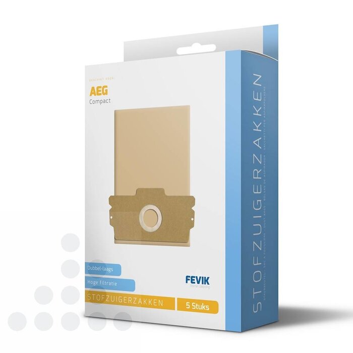 Eigen merk Stofzuigerzakken Aeg Compact 406 papier - 5 stuks