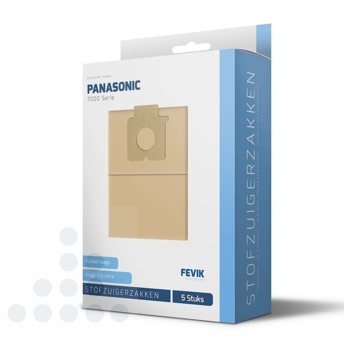 Eigen merk Stofzuigerzakken Panasonic 7000 serie papier - 5 stuks