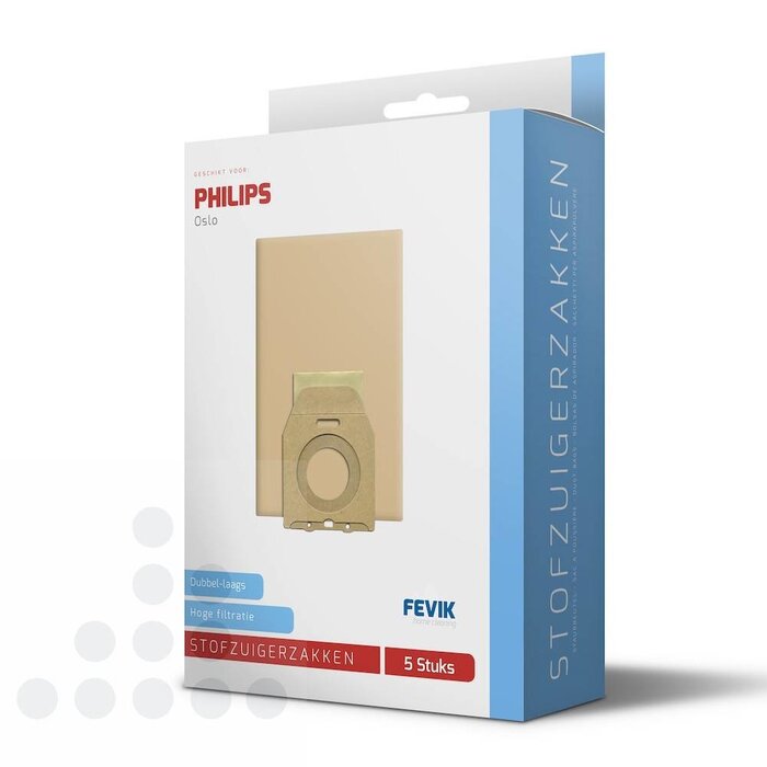 Eigen merk Stofzuigerzakken Philips Oslo papier - 5 stuks