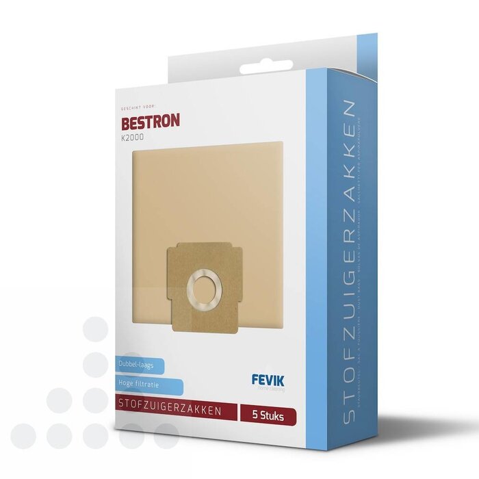 Eigen merk Stofzuigerzakken Bestron K2000-serie papier - 5 stuks