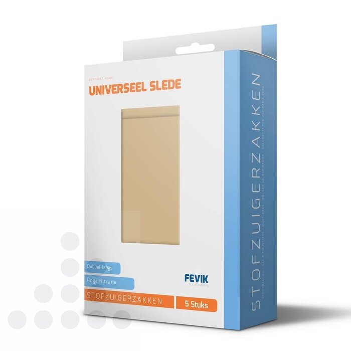 Eigen merk Stofzuigerzakken Universeel Slede papier - 5 stuks