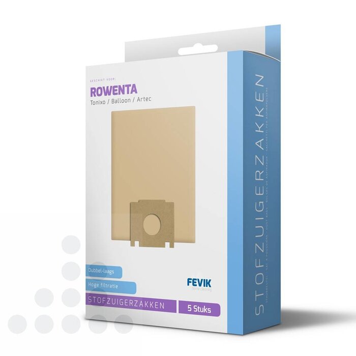 Eigen merk Stofzuigerzakken Rowenta Tonixo / Balloon / Artec - 5 stuks