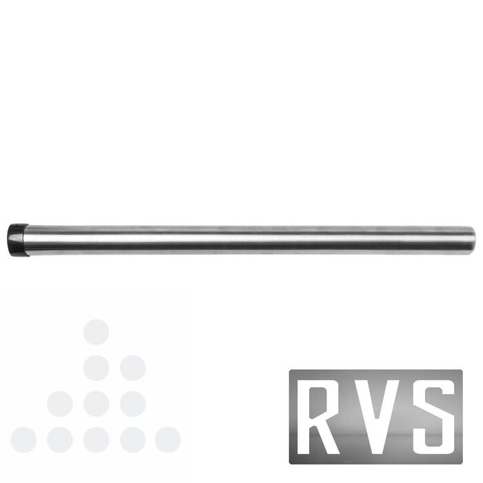 Eigen merk Zuigbuis 32mm met ring RVS lengte 500mm