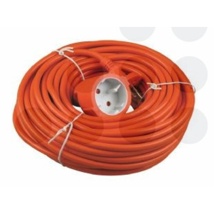 Eigen merk Verlengsnoer oranje 20 meter