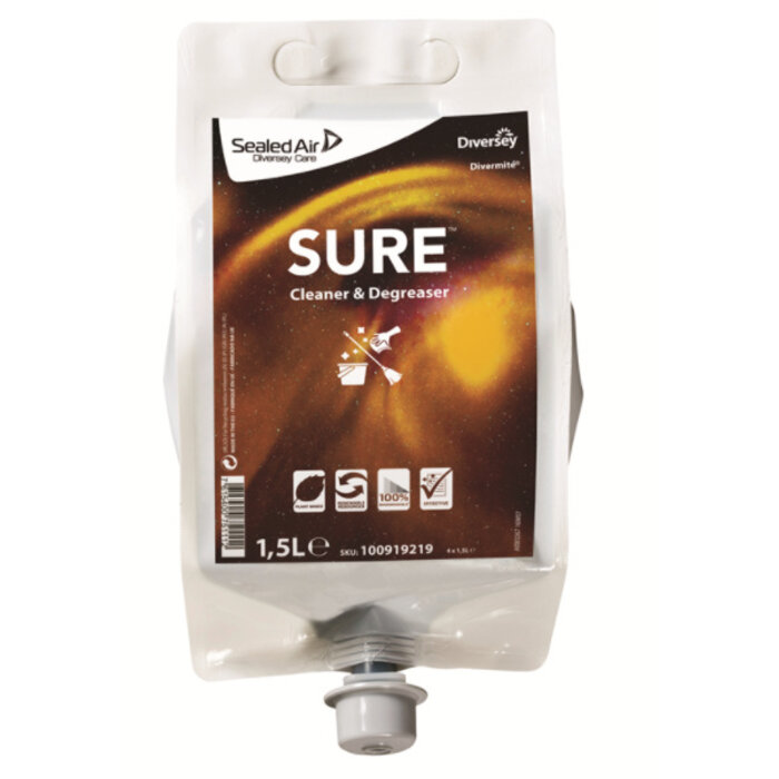 Johnson Diversey SURE Cleaner & Degreaser - Divermite pouch 1,5L