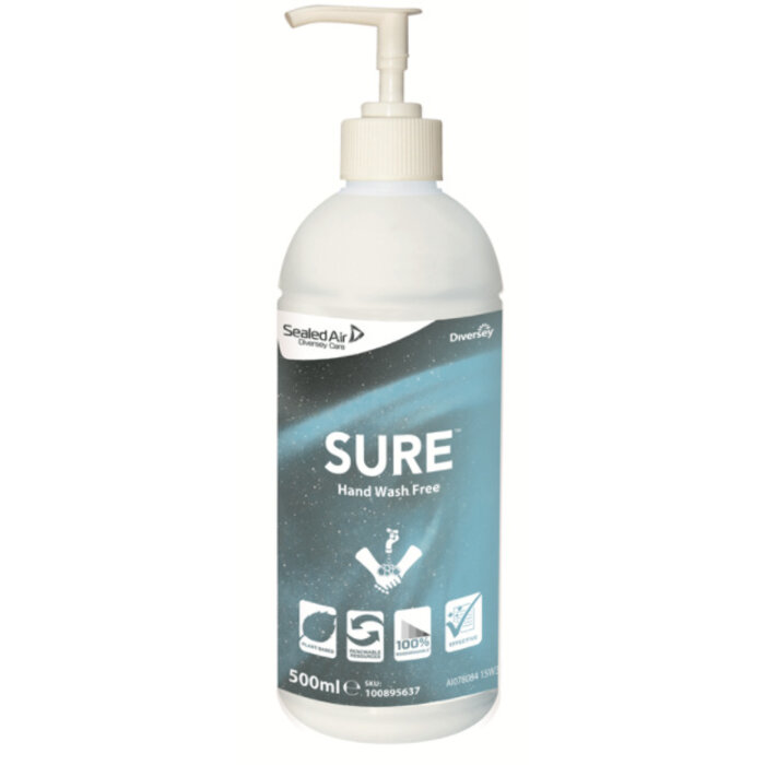 Johnson Diversey SURE Handwash free - handzeep zonder parfum of kleurstof 500ml