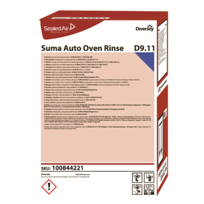 Johnson Diversey Suma Auto Oven Rinse D9.11 - SafePack 10L