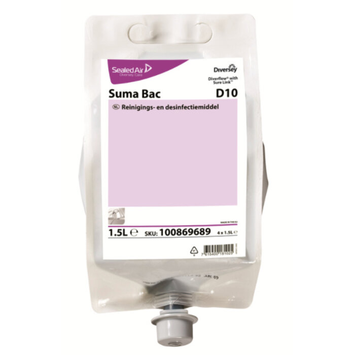 Johnson Diversey Suma Bac D10 - Diverflow met Sure Link 1,5 L