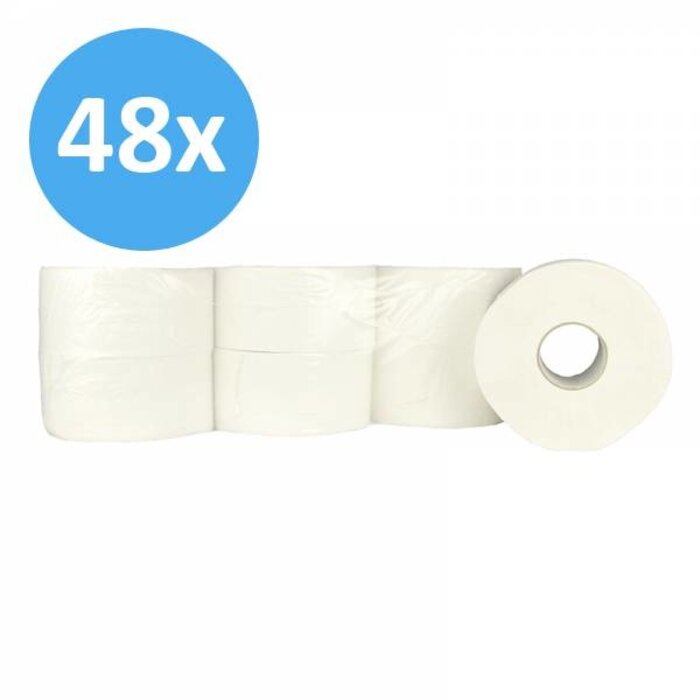 Eigen merk PALLET Toiletpapier Jumbo mini, 2-laags, cellulose, 12x 180m