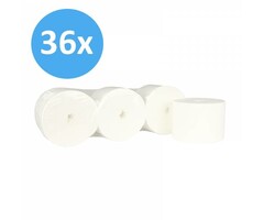 Eigen merk Toiletpapier Coreless 2-laags, cellulose wit, 900 vel