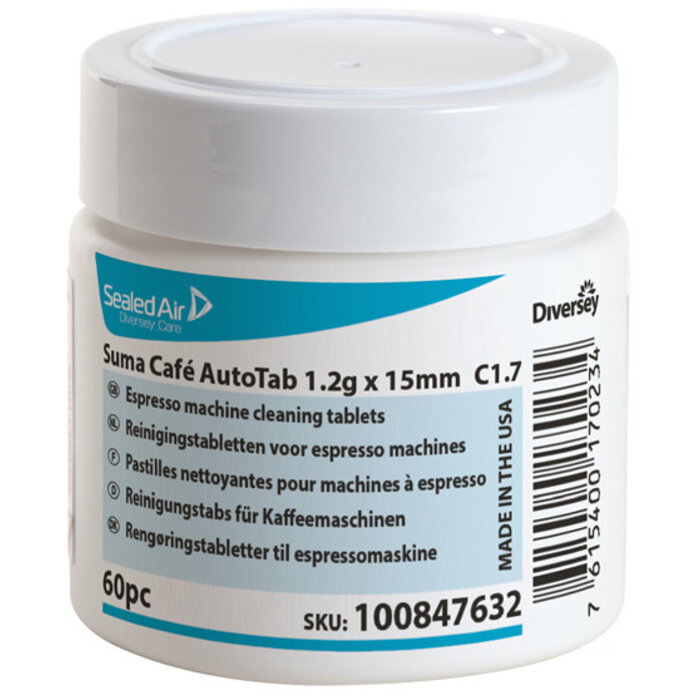 Johnson Diversey Suma Café AutoTab 1.2gx15mm C1.7 - pot 60 stuks