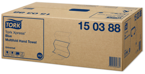 Tork Tork Xpress® Zachte Multifold Handdoek 2-laags Blauw H2 Premium