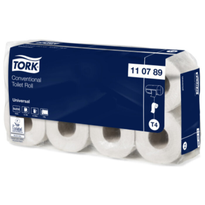 Tork Tork Traditioneel Toiletpapier 2-laags wit 250 Vel T4 Universal