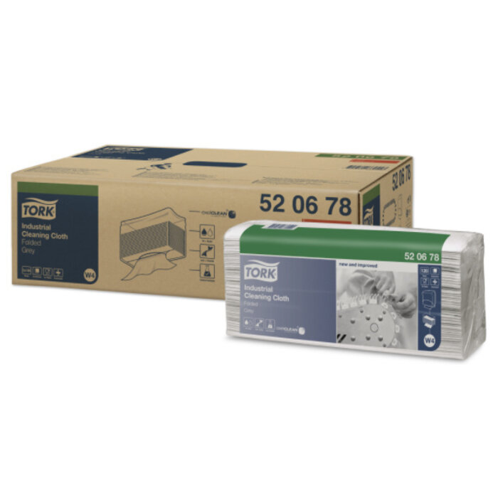 Tork Tork Industrial gevouwen reinigingsdoek Grijs W4