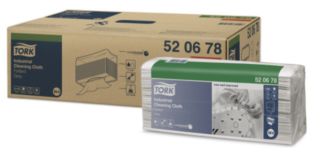 Tork Tork Industrial gevouwen reinigingsdoek Grijs W4