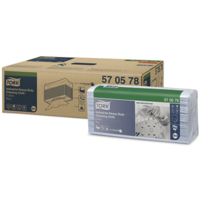 Tork Tork Industrial Heavy-Duty gevouwen reinigingsdoek blauw W4