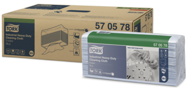 Tork Tork Industrial Heavy-Duty gevouwen reinigingsdoek blauw W4