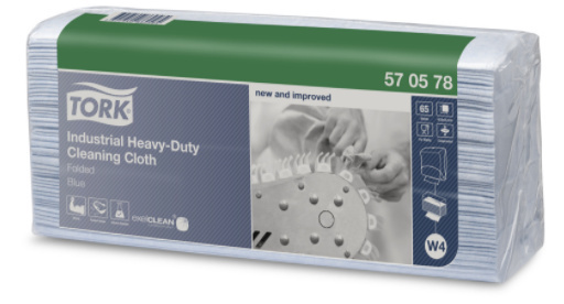 Tork Tork Industrial Heavy-Duty gevouwen reinigingsdoek blauw W4