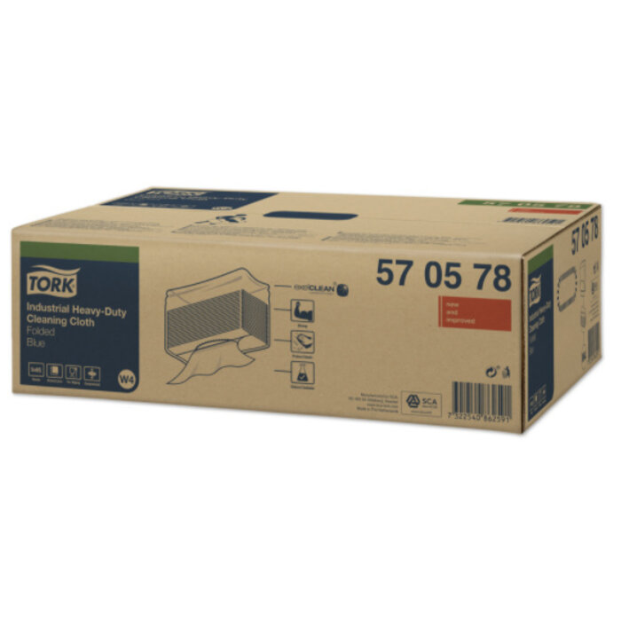 Tork Tork Industrial Heavy-Duty gevouwen reinigingsdoek blauw W4