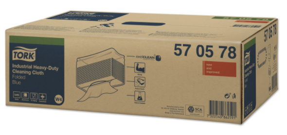 Tork Tork Industrial Heavy-Duty gevouwen reinigingsdoek blauw W4