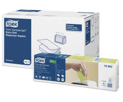 Tork Tork Xpressnap® dispenserservet 21,6x16,5cm 2-laags 1/2-vouw lime