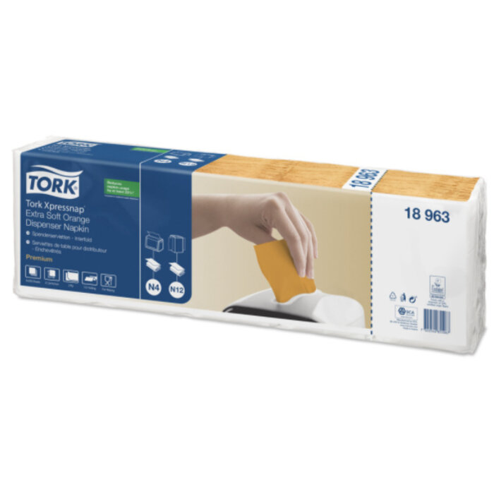 Tork Tork Xpressnap® dispenserservet 21,6x16,5cm 2-laags 1/2-vouw oranje