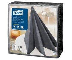 Tork Tork LinStyle® servet 39x39cm 1/4-vouw Antraciet 12x50
