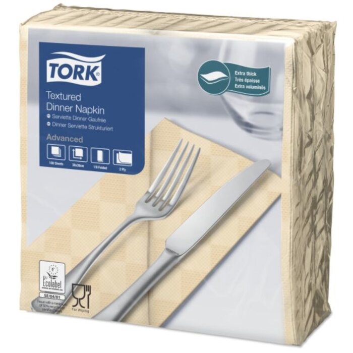 Tork Tork NexxStyle® servet 38x39cm 2-laags 1/8-vouw zand 12x100