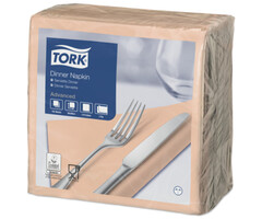 Tork Tork tissue servet 39x39cm 2-laags 1/4-vouw perzik 12x150