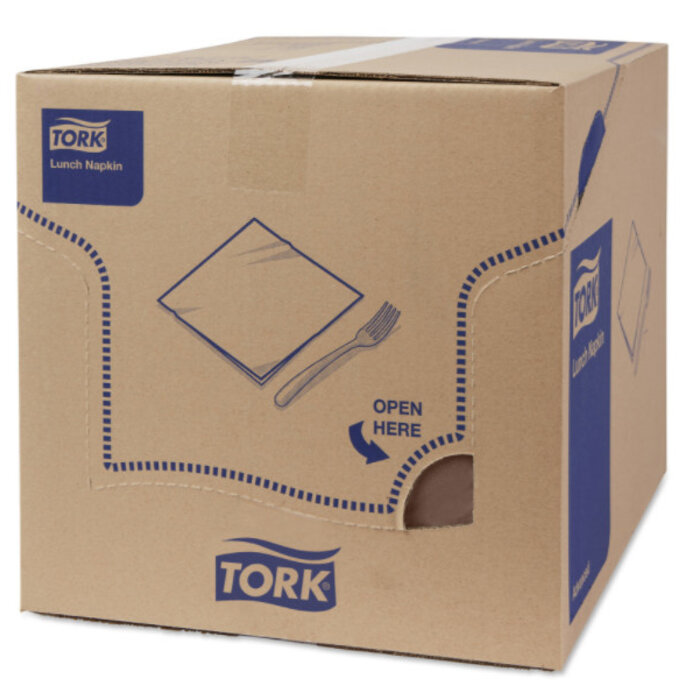 Tork Tork tissue servet 33x33cm 3-laags 1/4-vouw bruin 10x150