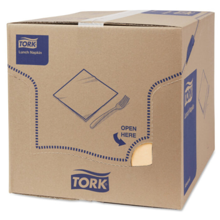 Tork Tork tissue servet 33x33cm 3-laags 1/8-vouw zand 10x150