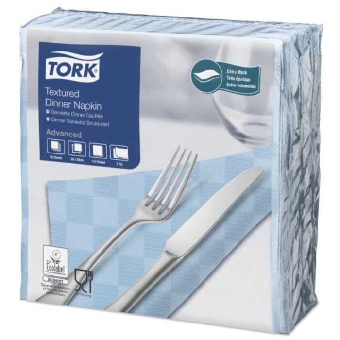 Tork Tork NexxStyle® servet 38x39cm 2-laags 1/4-vouw Lichtblauw 18x50