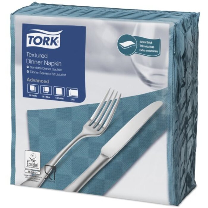Tork Tork NexxStyle® servet 38x39cm 2-laags 1/4-vouw Blauw groen 18x50