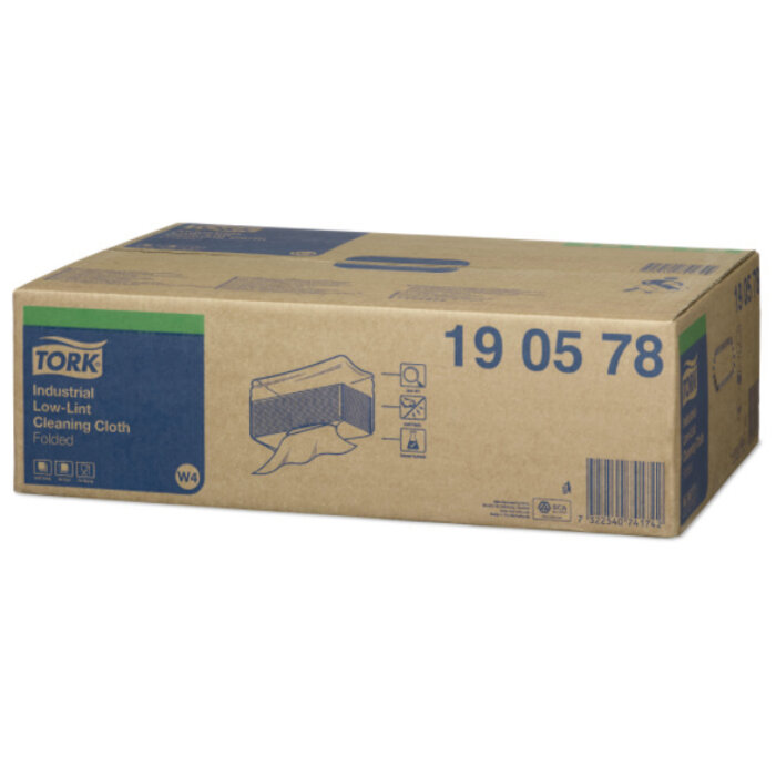 Tork Tork Industrial Low-Lint Gevouwen Reinigingsdoek Blauw W4