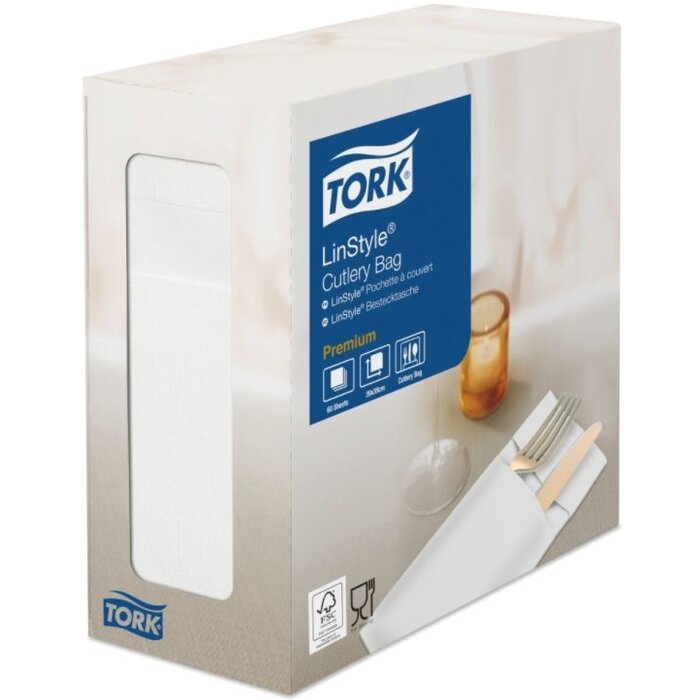 Tork Tork LinStyle® Pochette 6x60 wit