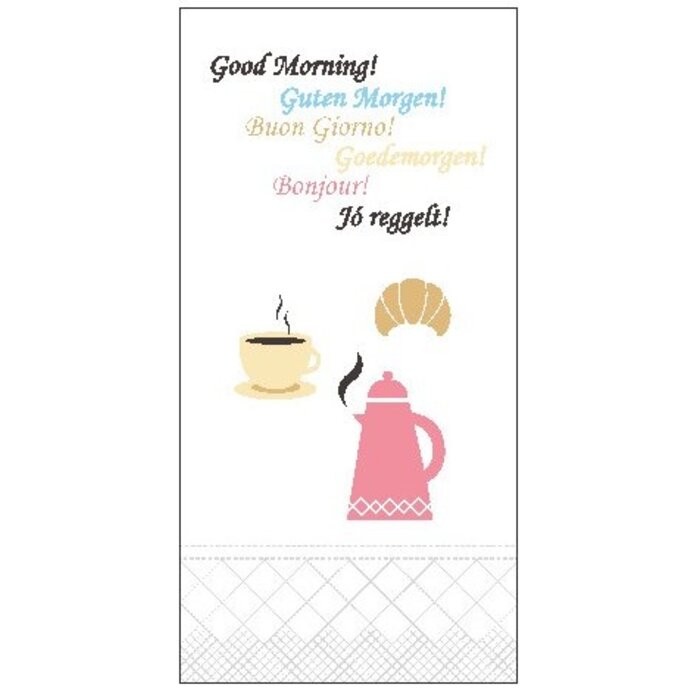 Tork Tork Lunchservet 33x33cm 2-laags 1/8 vouw 10x200 Good morning