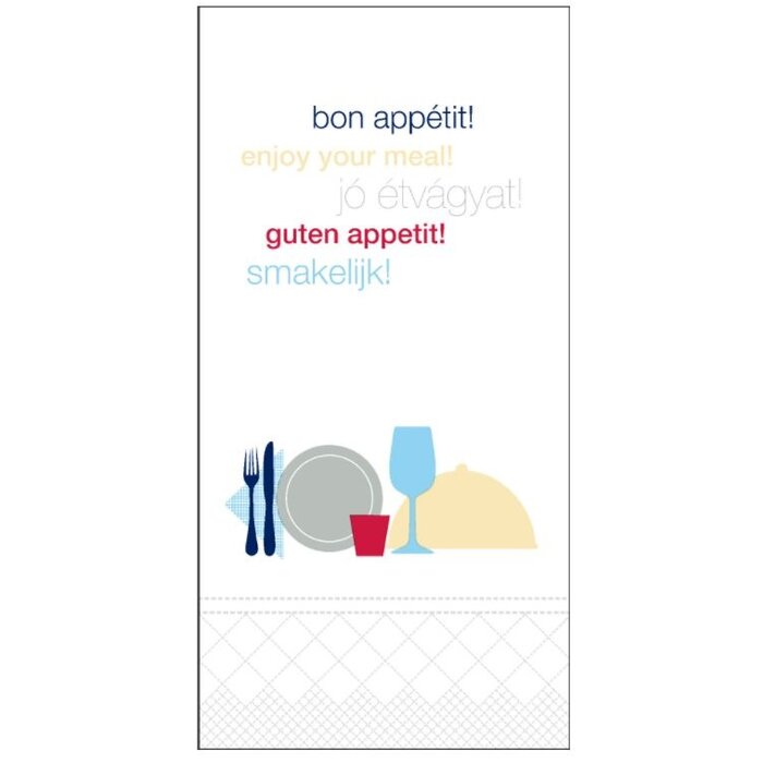 Tork Tork Lunchservet 33x33cm 2-laags 1/8 vouw 10x200 Bon Appetit