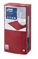 Tork Tork tissue servet 23x23cm 2-laags 1/4-vouw Bordeaux rood 10x300