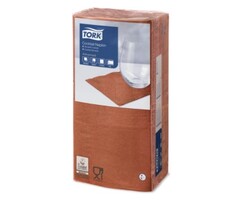 Tork Tork tissue servet 23x23cm 2-laags 1/4-vouw terracotta 10x300