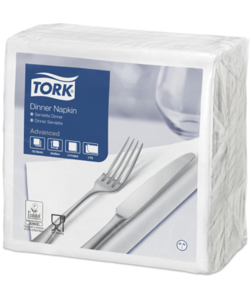 Tork Tork LinStyle® servet 48x48cm 1/4-vouw wit 12x25