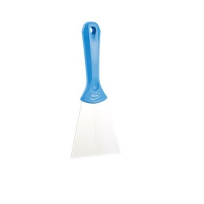 Vikan Vikan RVS handschraper breed, 235x100mm, blauw