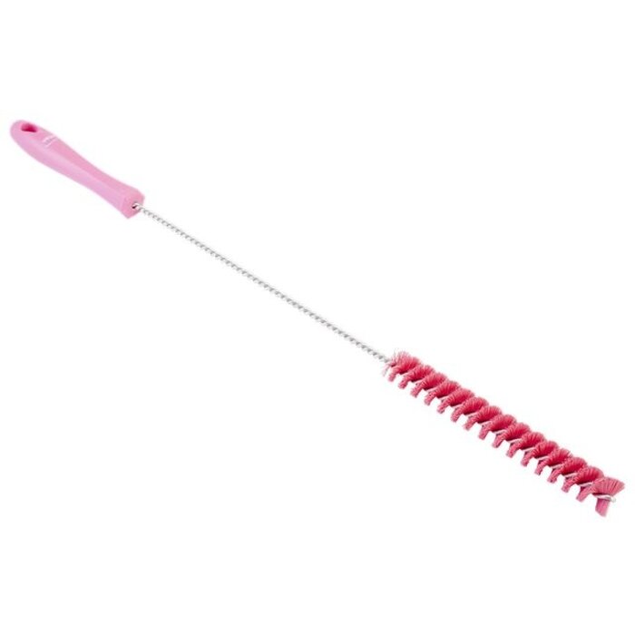 Vikan Vikan Pijpenborstel met handvat, 20 mm, medium, roze