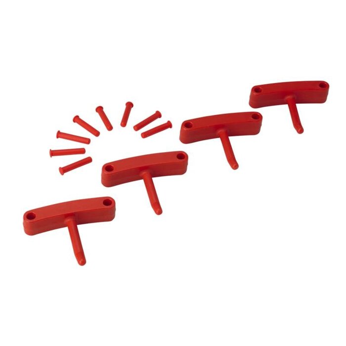 Vikan Vikan, Aanvulset haken voor full colour ophangsysteem, rood