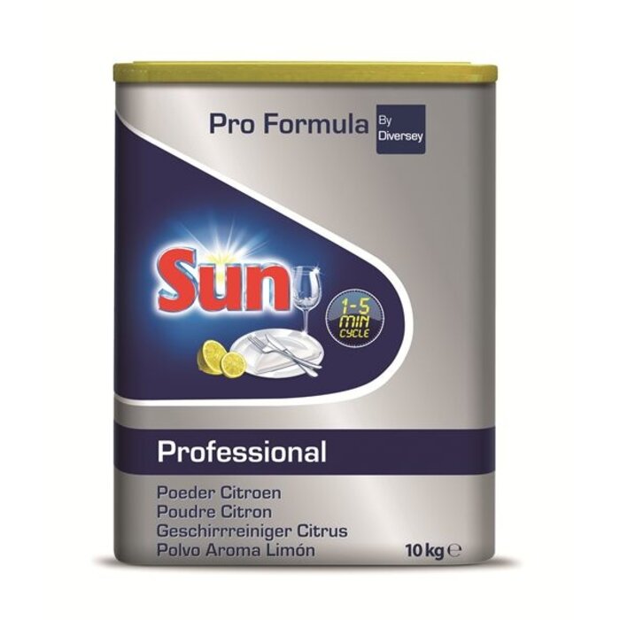 Johnson Diversey Sun Pro Formula Vaatwaspoeder Citroen 10 kg (Korte wascyclus)