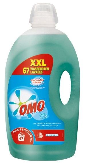 Johnson Diversey Omo Prof. Wit / Active Clean 5 L / 67 wasbeurten