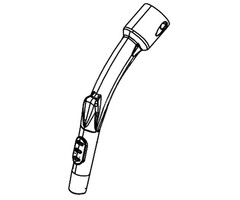 Aero zuigbuis gebogen (pistoolgreep) kunststof