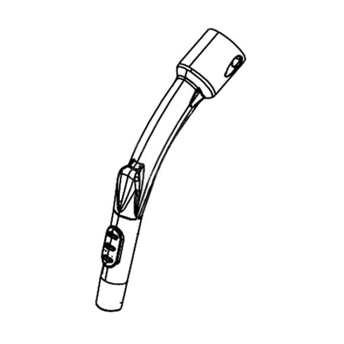 Aero zuigbuis gebogen (pistoolgreep) kunststof