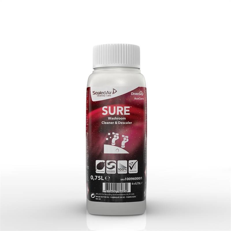 Johnson Diversey Sure AceCare navulflacon Ontkalker en sanitairreiniger - 6x 750 ml