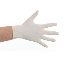 CMT Latex gepoederd handschoenen- Wit